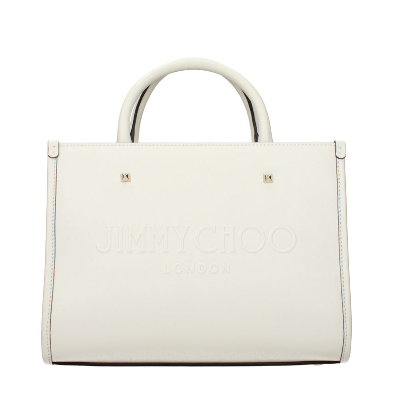 Sac à main en cuir blanc Jimmy Choo