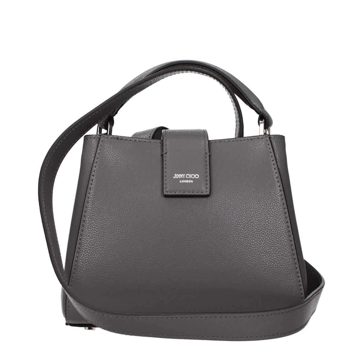 Sac à main Jimmy Choo en cuir gris