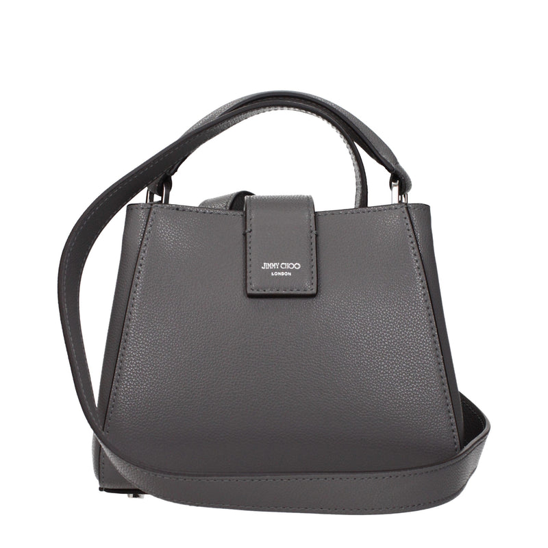 Jimmy Choo Gray Leather Handbag