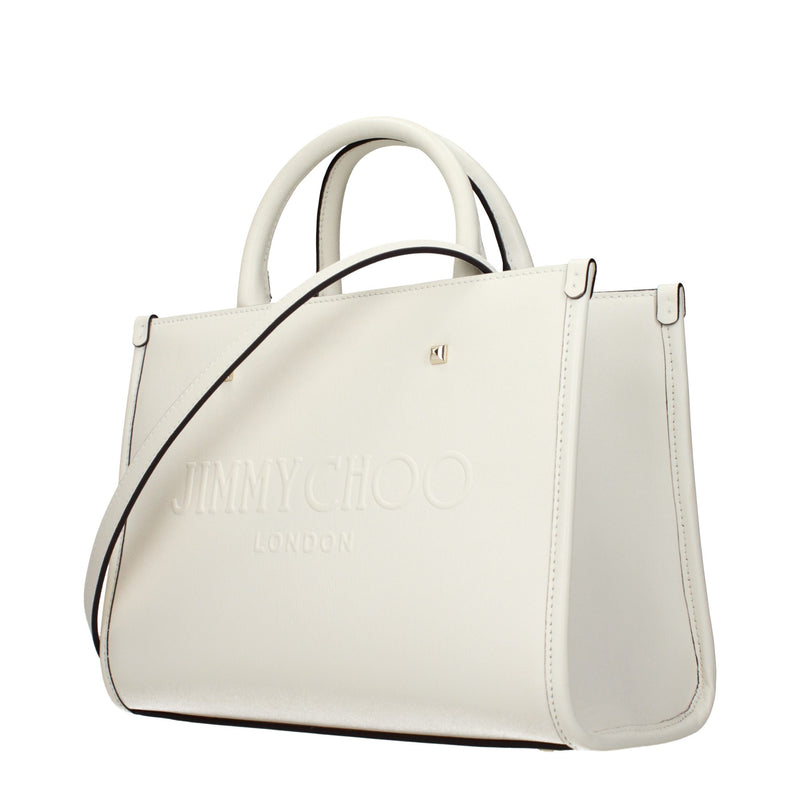 Sac à main en cuir blanc Jimmy Choo