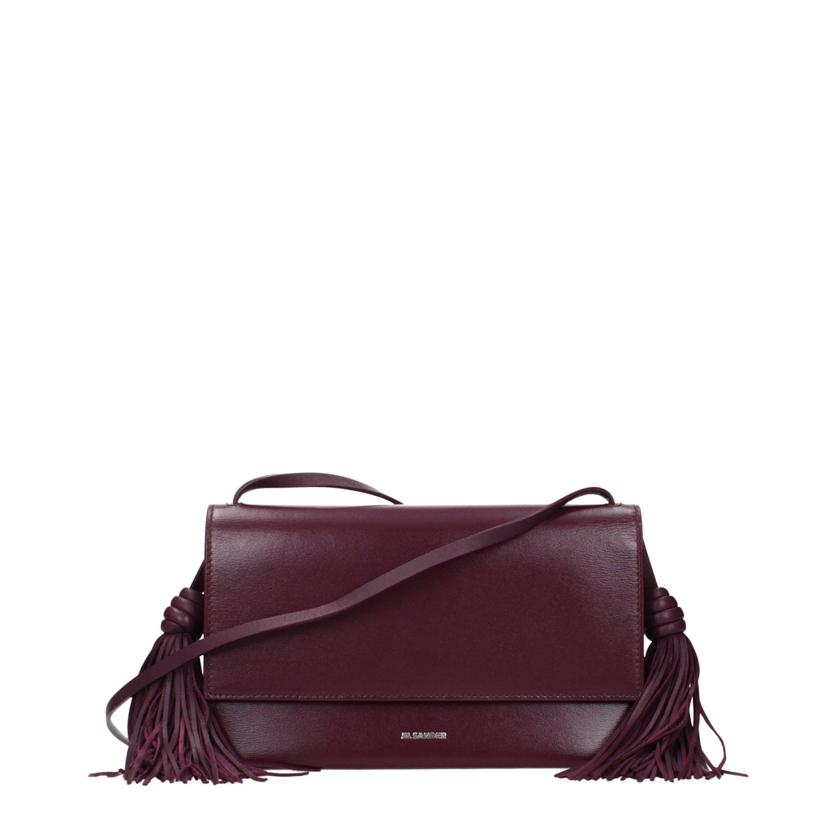 Sac bandoulière Jil Sander en cuir rouge