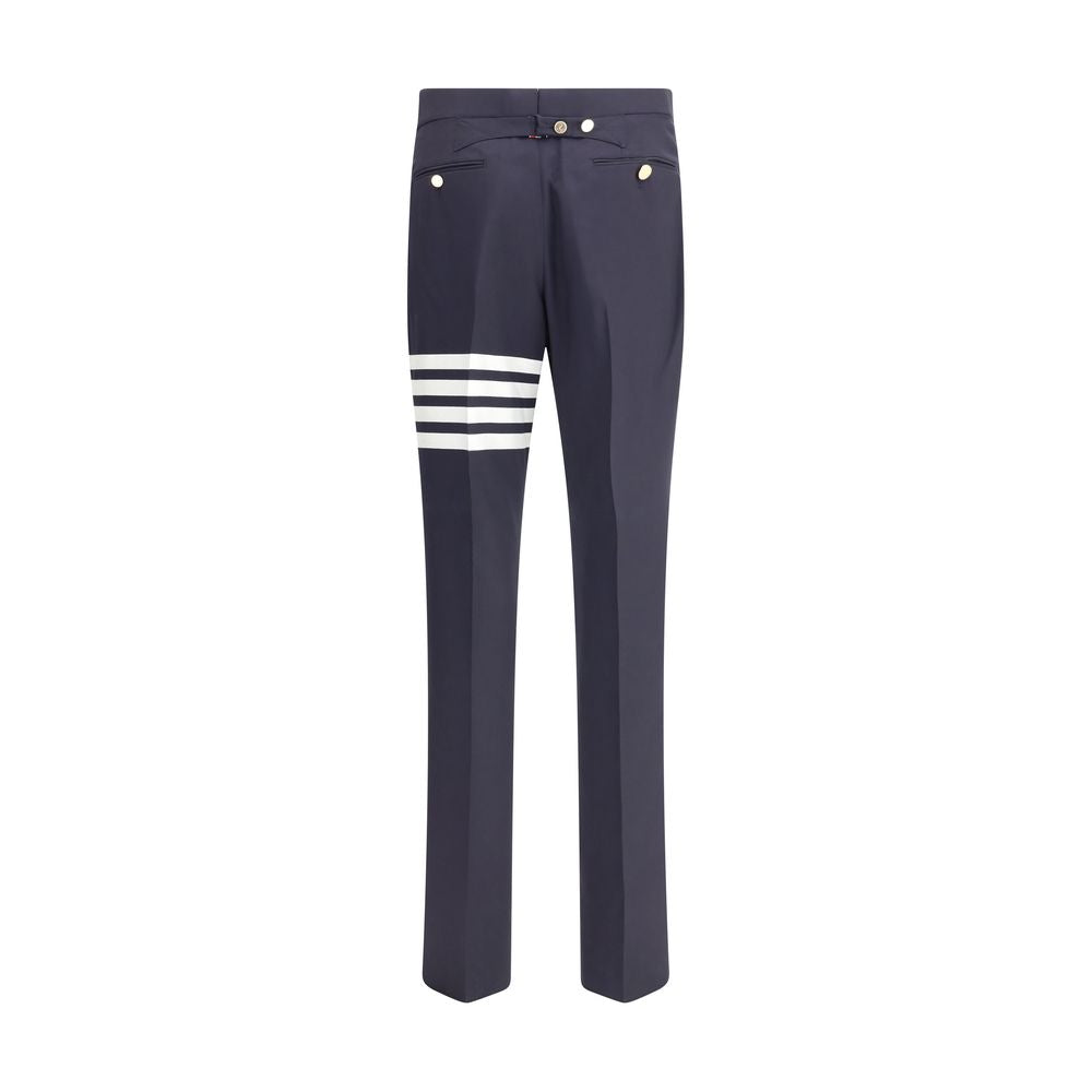 Pantalon Thom Browne Oves Aries en laine bleue