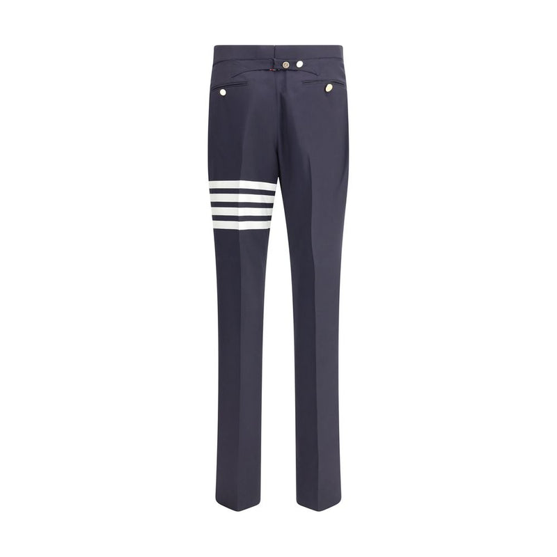 Pantalon Thom Browne Oves Aries en laine bleue