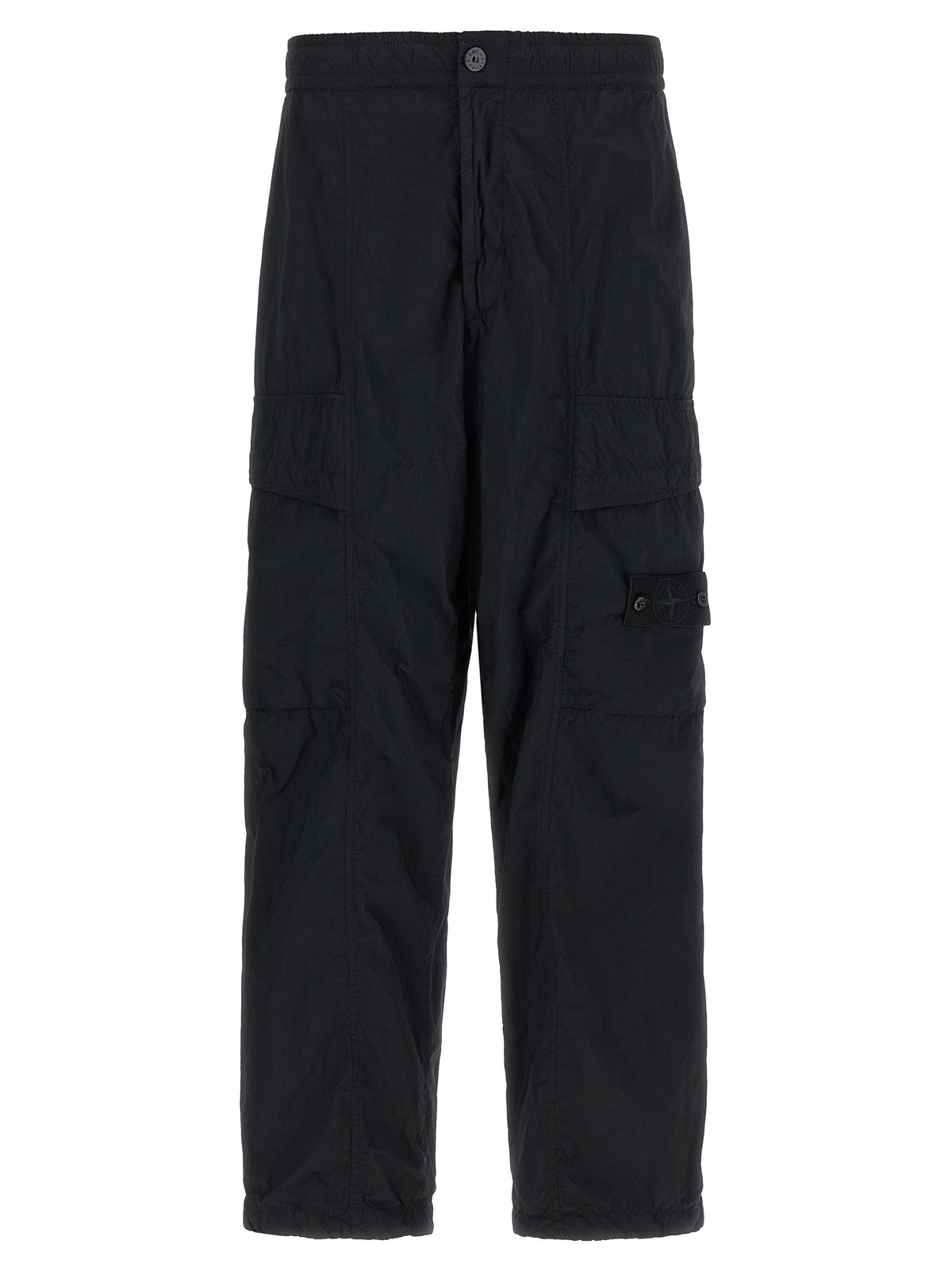 Pantalon cargo Stone Island noir en polyamide