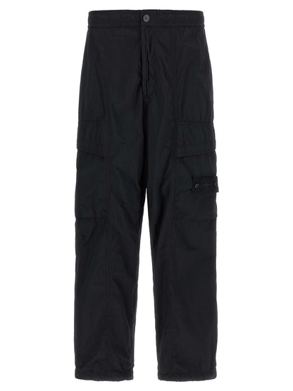 Stone Island Black Polyamide Cargo Pants