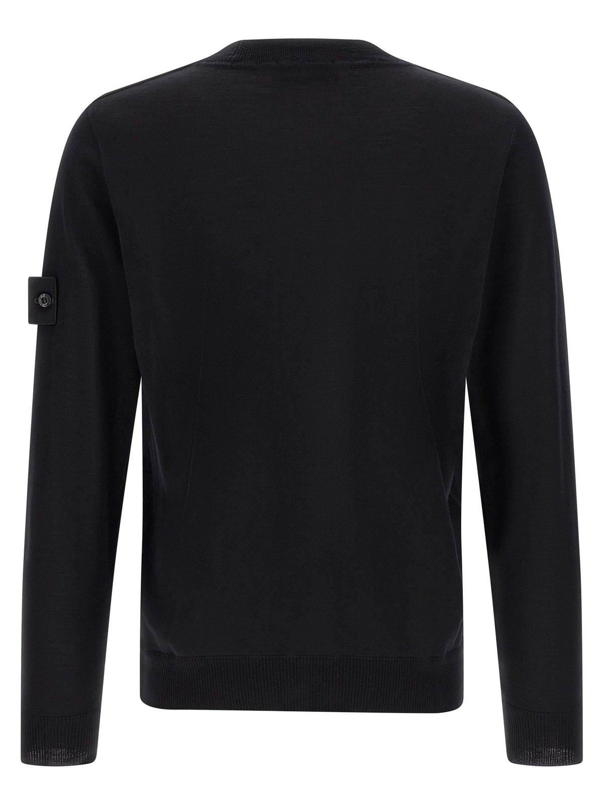 Cardigan Stone Island en Laine Vierge Noire