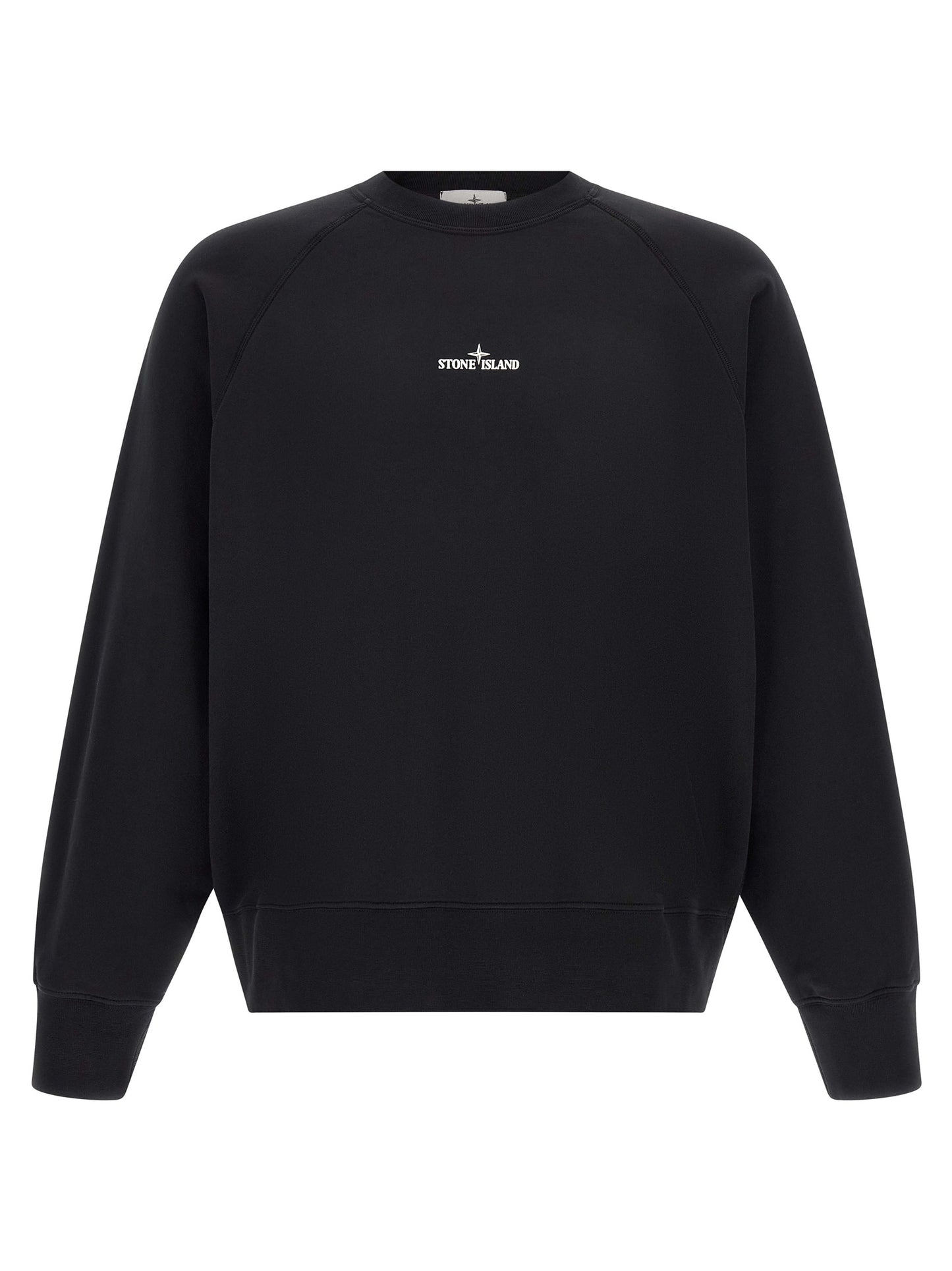 Stone Island Black Cotton Sweatshirt