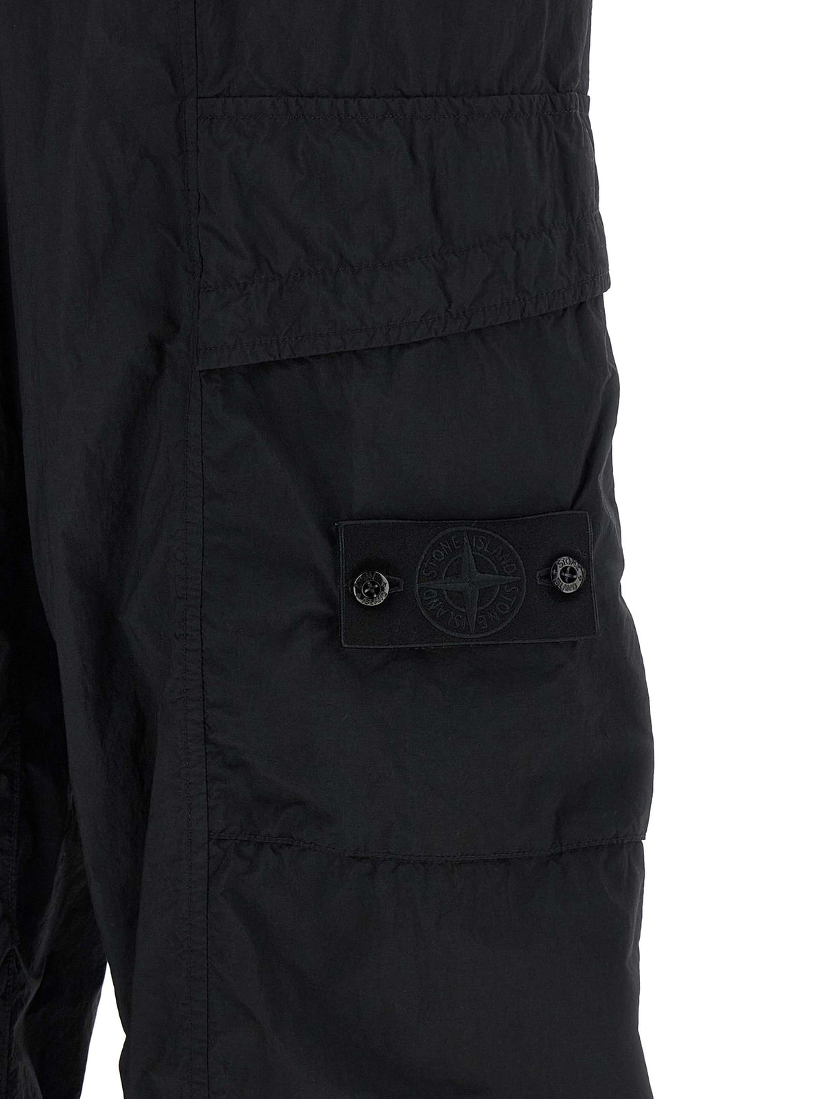 Pantalon cargo Stone Island noir en polyamide