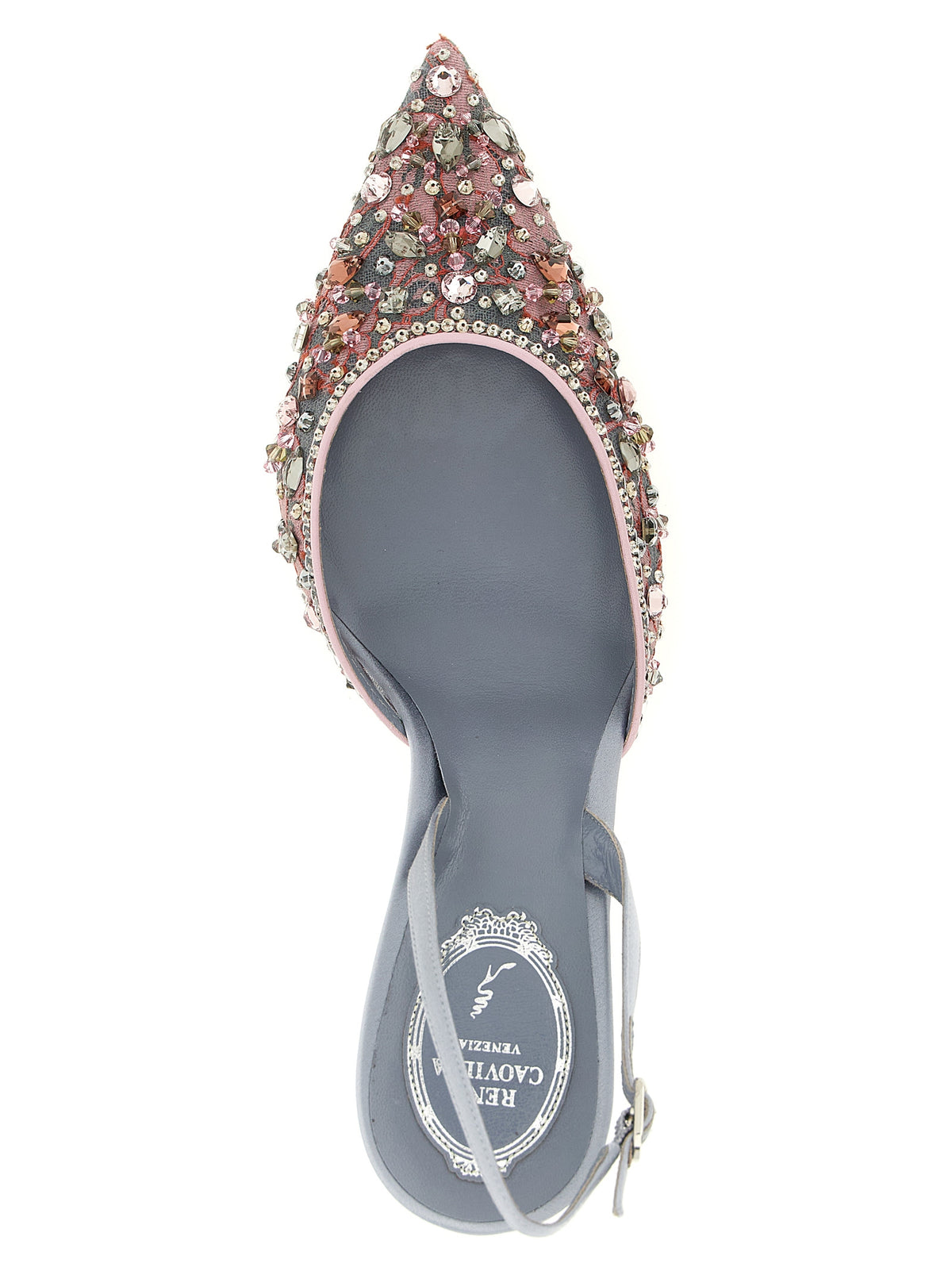 Escarpins à talon haut en verre multicolore RENE CAOVILLA