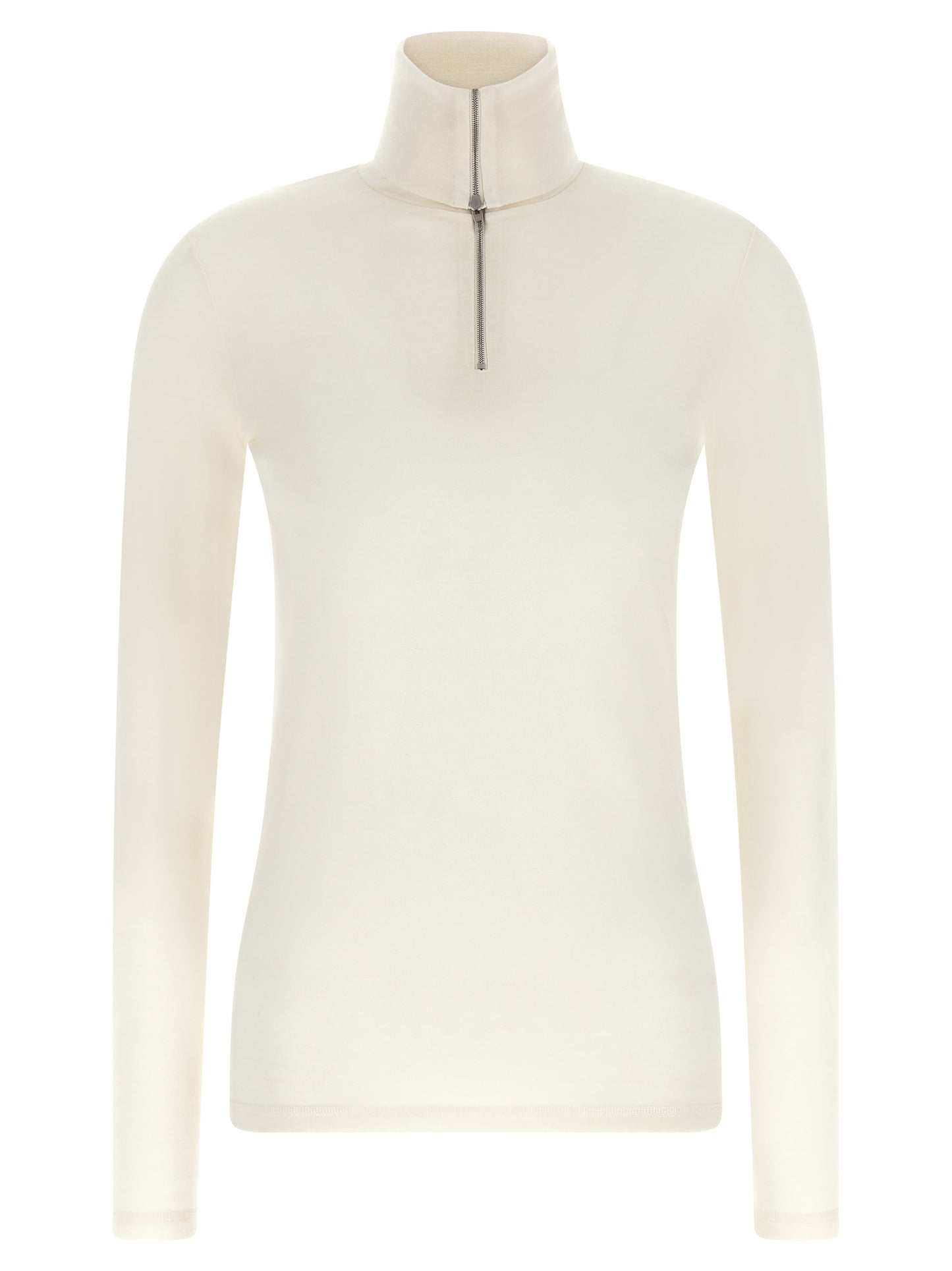 Jil Sander White Polyester Cardigan