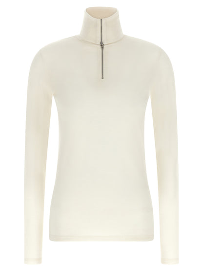 Jil Sander White Polyester Cardigan