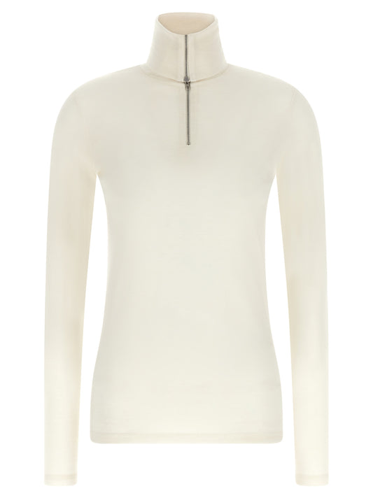 Cardigan Jil Sander en polyester blanc