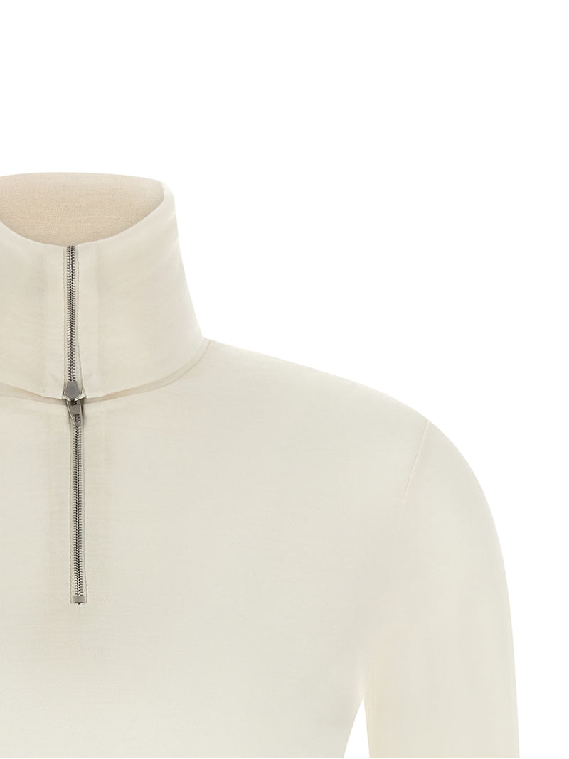 Cardigan Jil Sander en polyester blanc