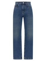 Marni Jean droit en coton bleu