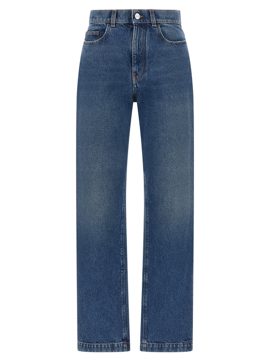 Marni Jean droit en coton bleu