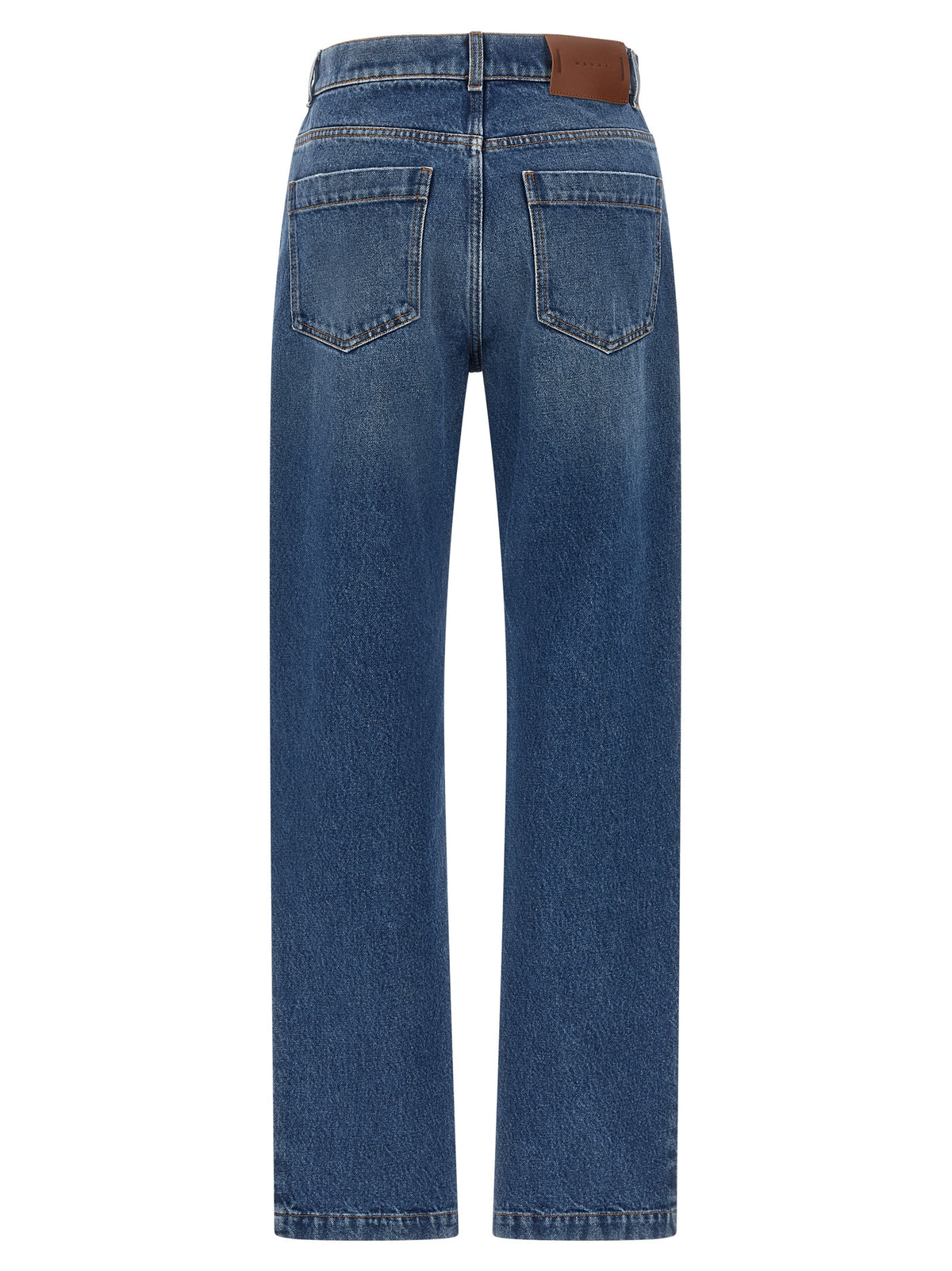 Marni Jean droit en coton bleu