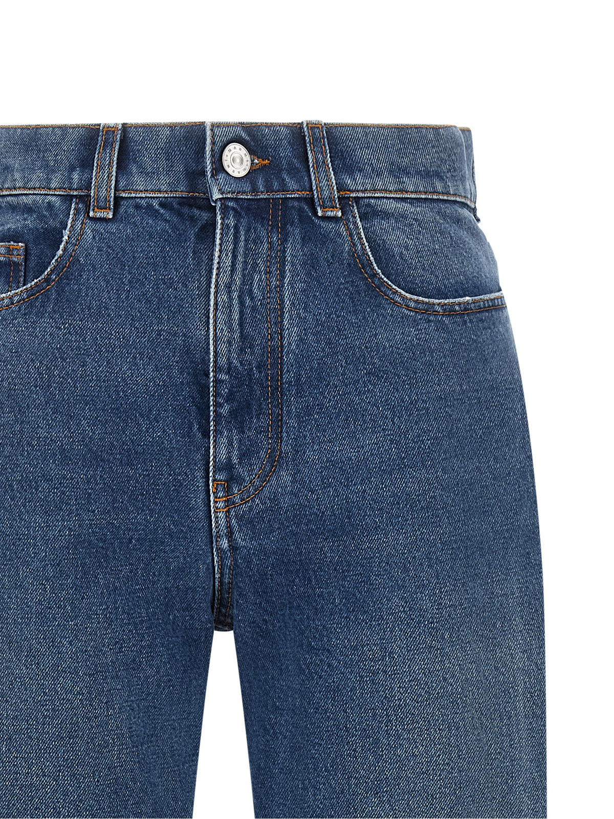 Marni Jean droit en coton bleu
