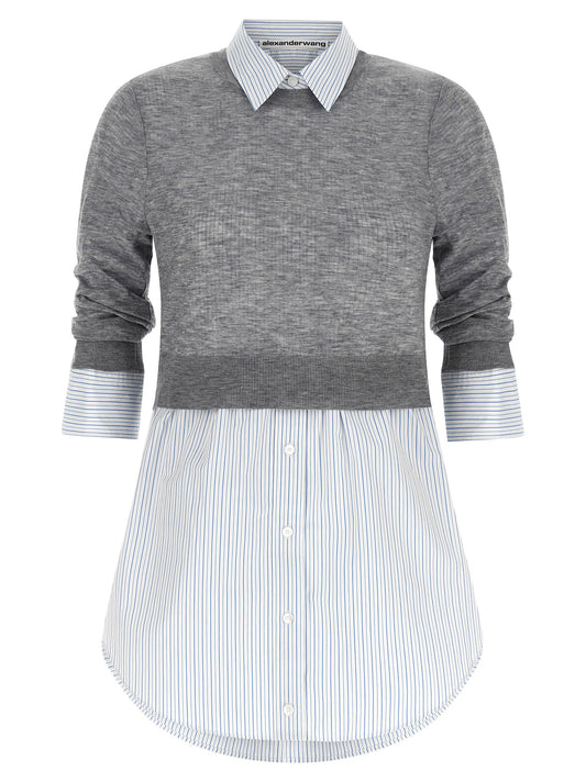 Chemisier en laine grise Alexander Wang