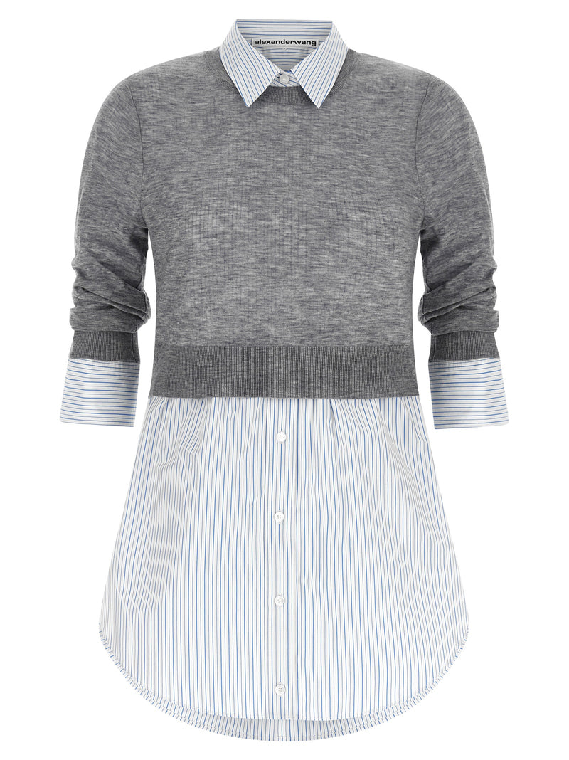 Chemisier en laine grise Alexander Wang