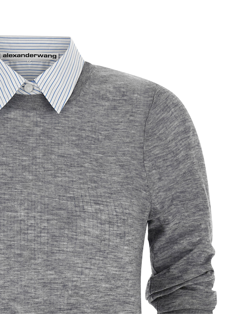Chemisier en laine grise Alexander Wang