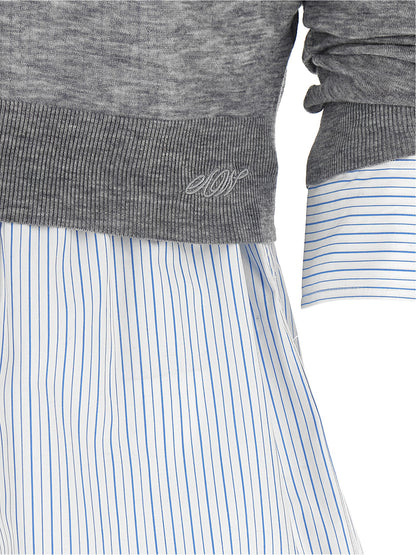 Alexander Wang Gray Wool Blouse