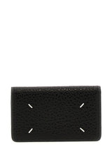 Porte-cartes en cuir de veau noir Maison Margiela