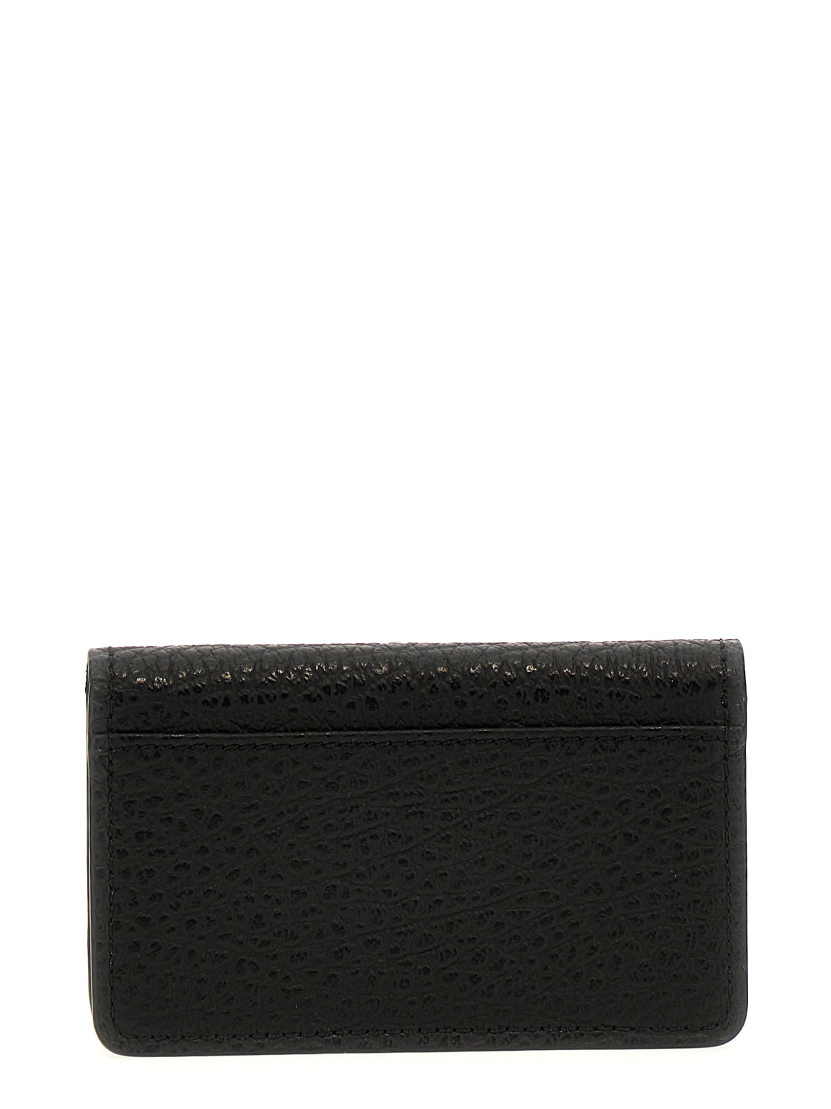Porte-cartes en cuir de veau noir Maison Margiela
