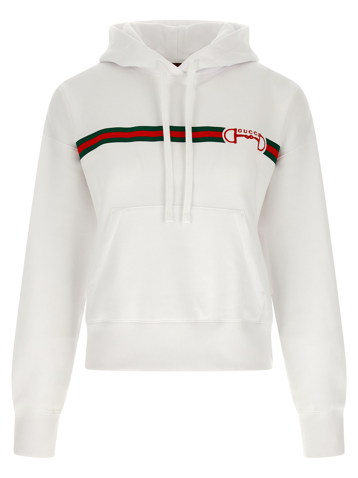 Sweat à capuche Gucci en coton blanc