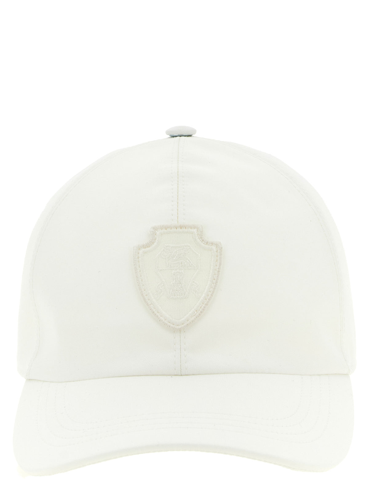 Casquette Brunello Cucinelli blanche en polyester (casquette de baseball)