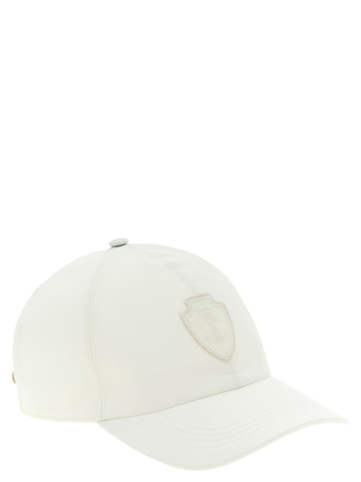 Casquette Brunello Cucinelli blanche en polyester (casquette de baseball)
