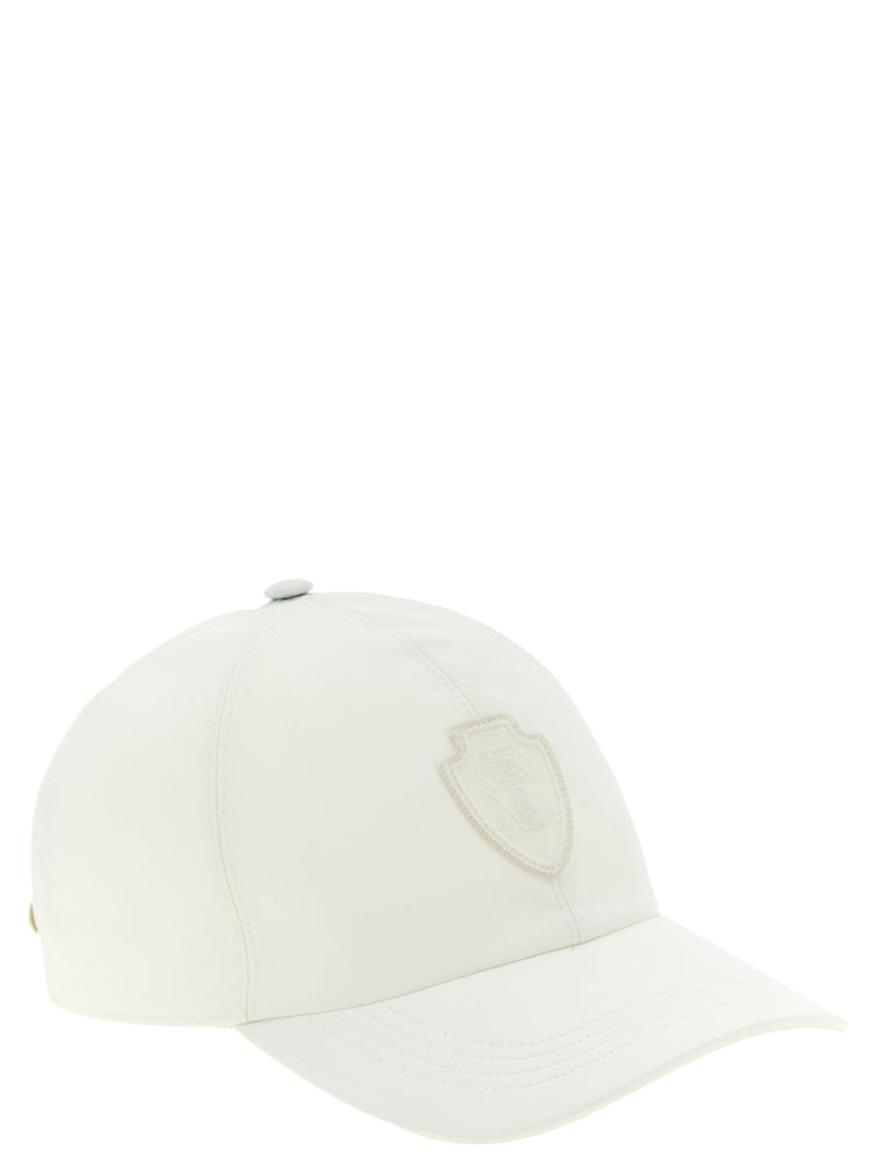 Casquette Brunello Cucinelli blanche en polyester (casquette de baseball)
