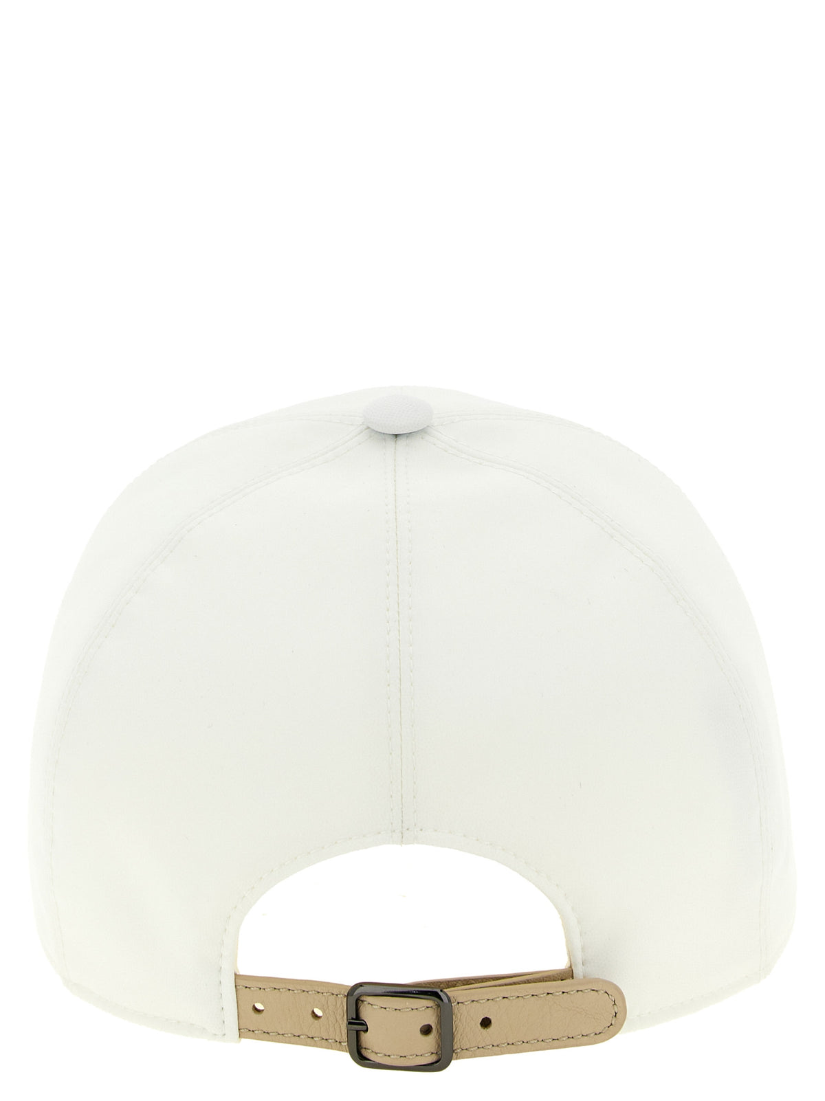 Casquette Brunello Cucinelli blanche en polyester (casquette de baseball)