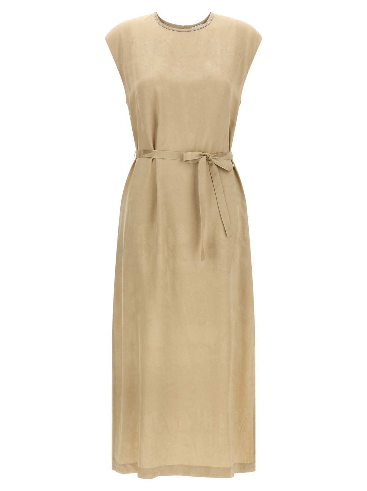 Robe midi Peserico en viscose beige