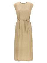 Robe midi Peserico en viscose beige
