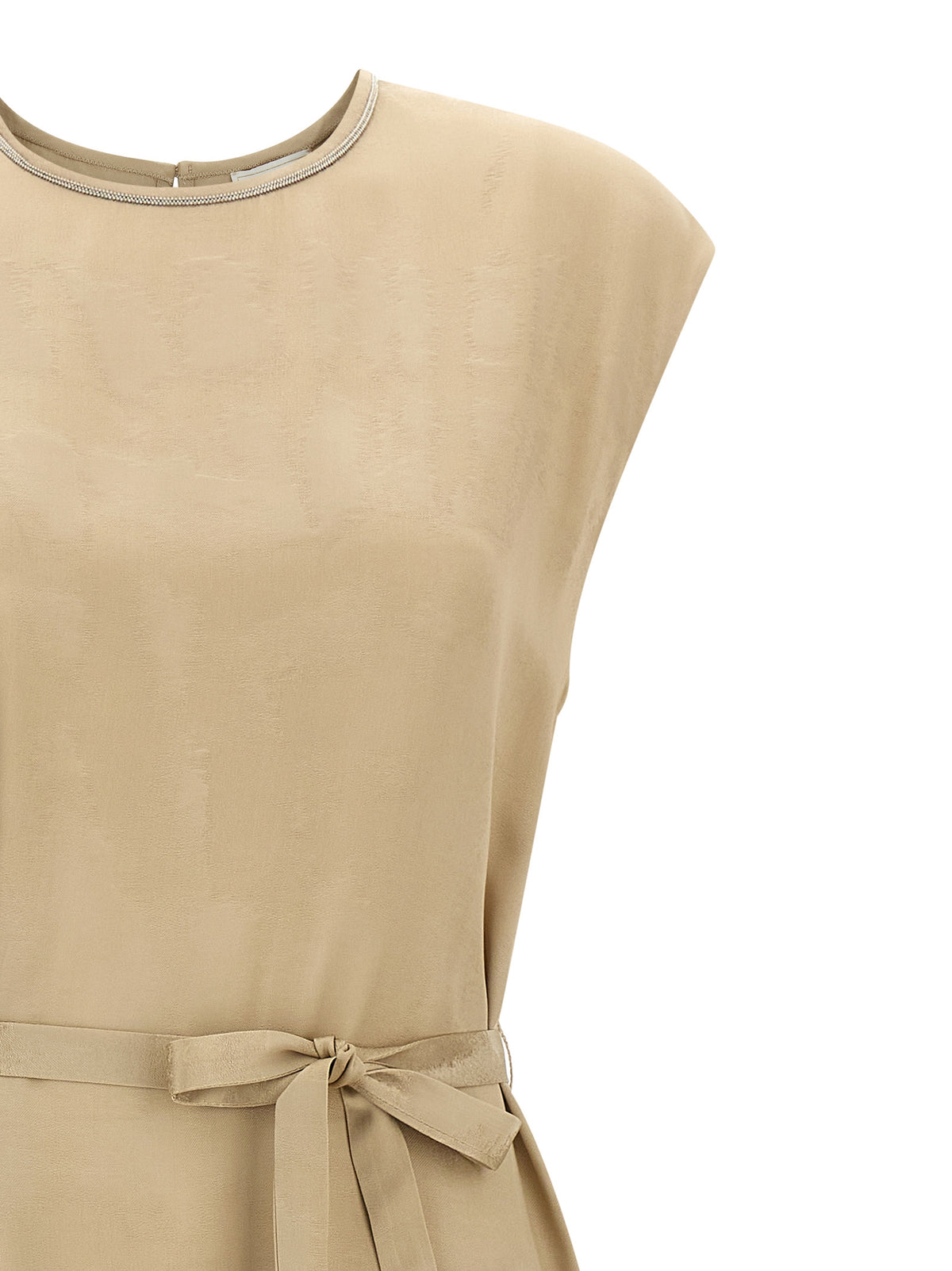 Robe midi Peserico en viscose beige