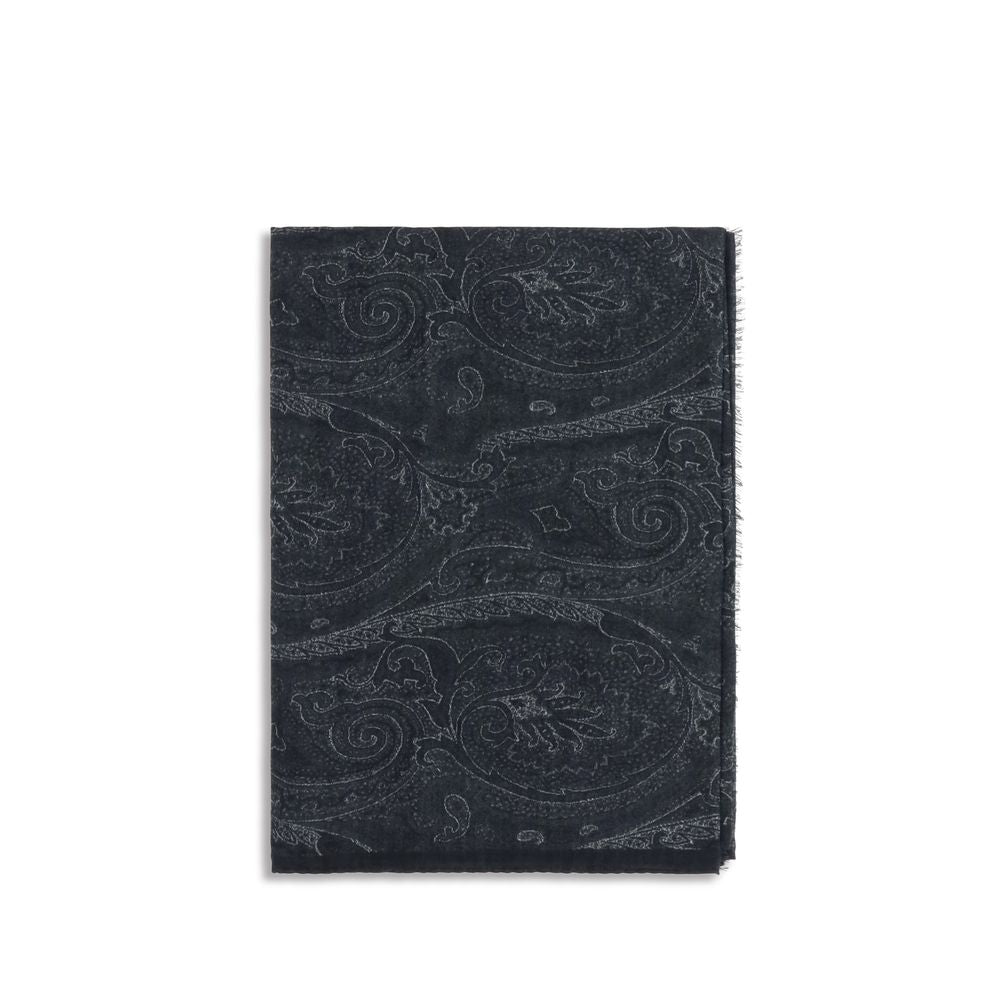 Écharpe Etro en modal noir