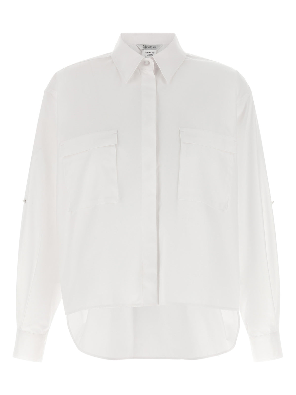Chemisier en coton blanc Max Mara