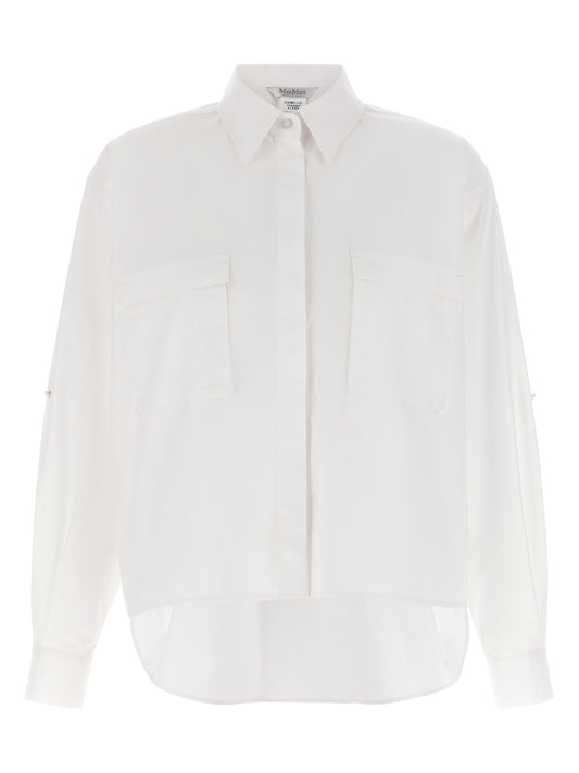 Chemisier en coton blanc Max Mara