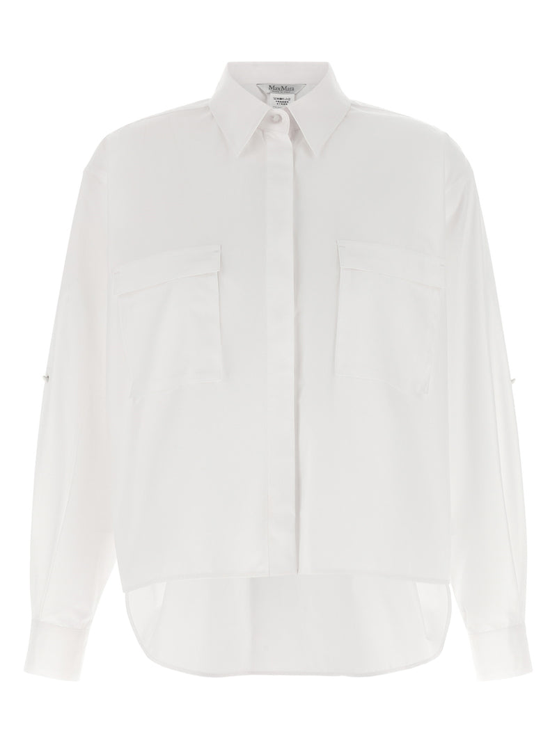 Chemisier en coton blanc Max Mara