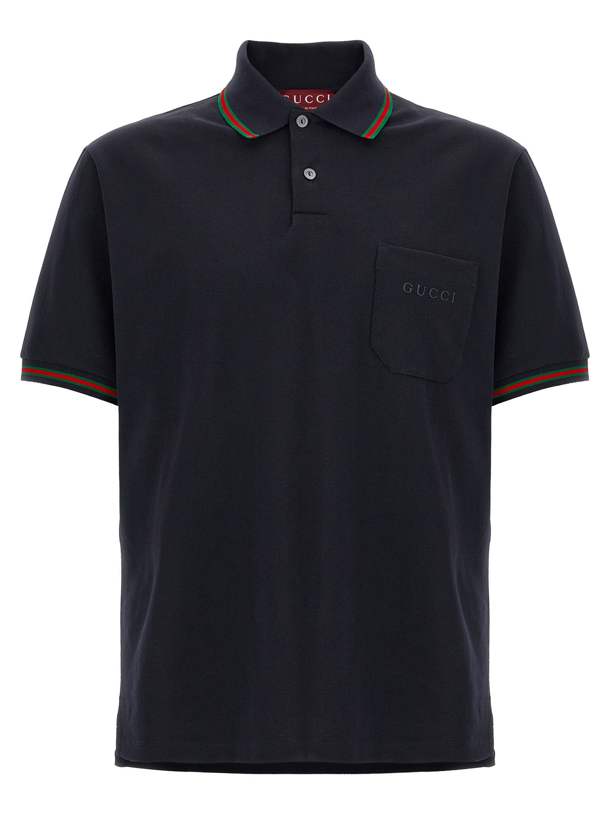 Polo Gucci en coton bleu