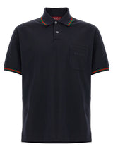 Polo Gucci en coton bleu