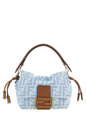 Fendi Blue Cotton Handbag