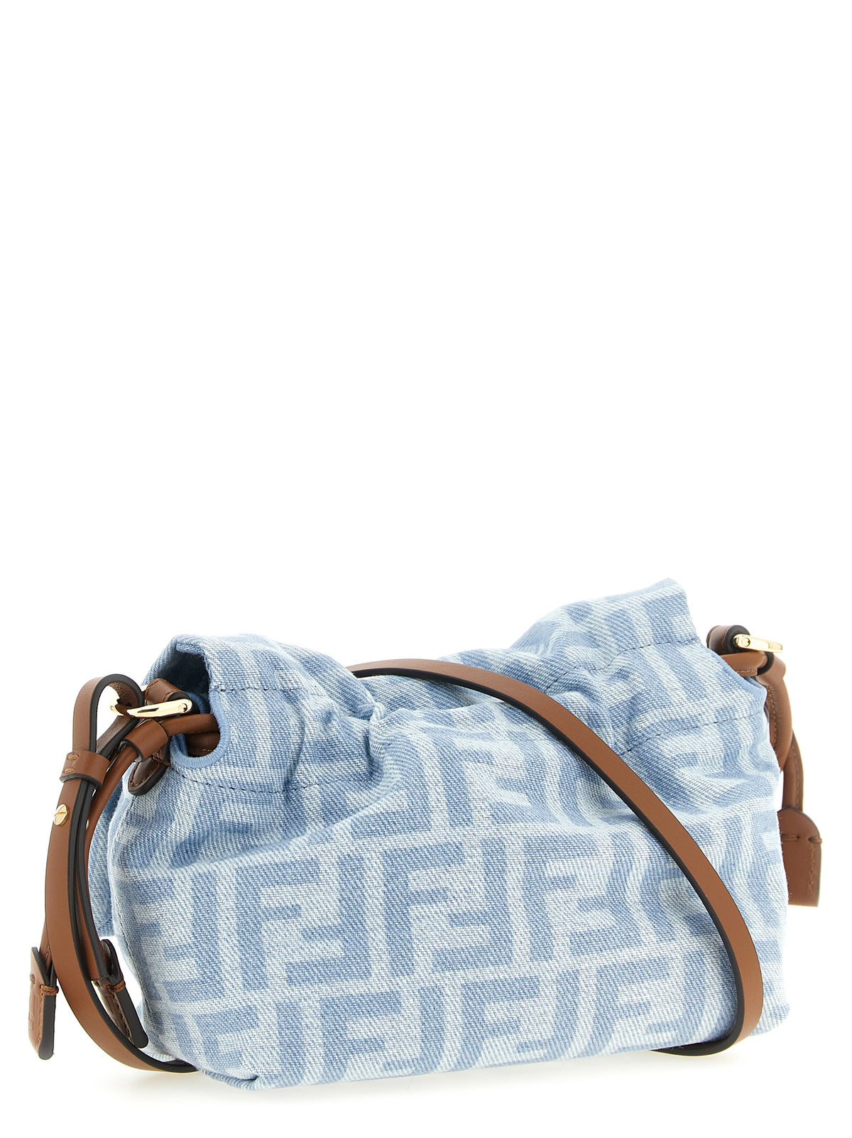 Sac à main Fendi en coton bleu