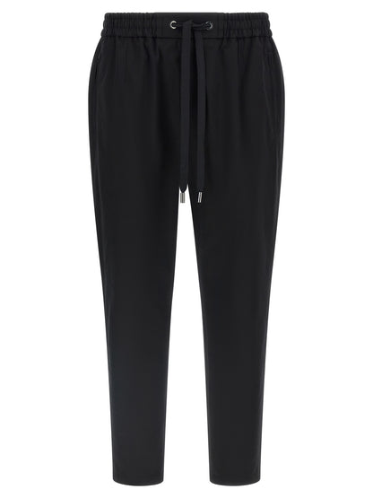 Dolce & Gabbana Black Cotton Casual Pants