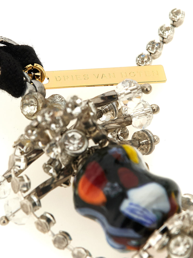 Collier Dries Van Noten en verre noir