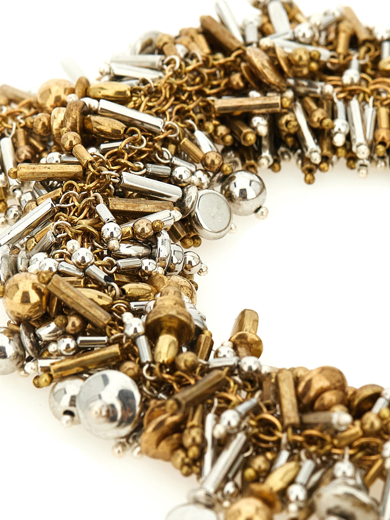 Collier Dries Van Noten en Marabout Doré