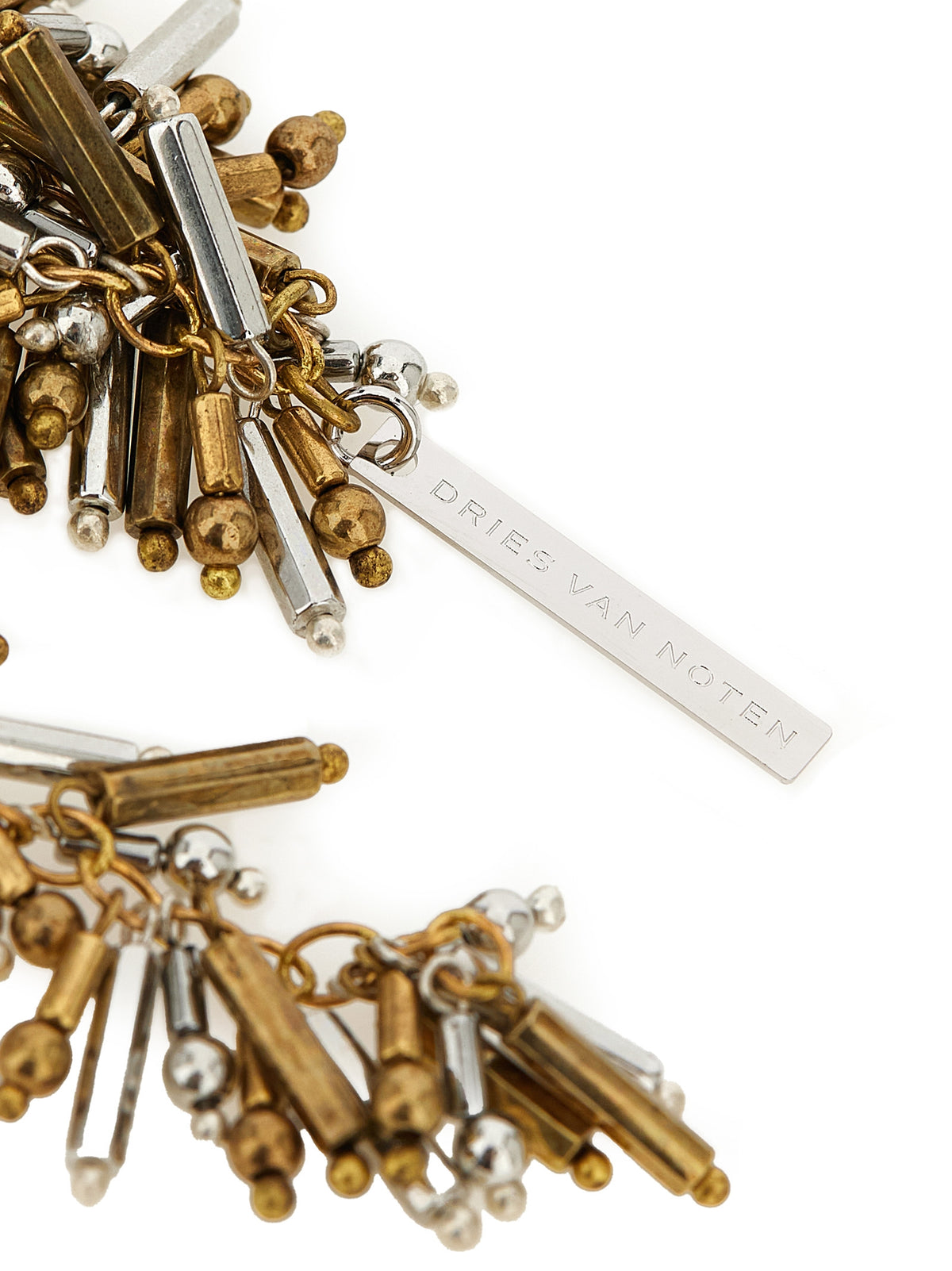 Collier Dries Van Noten en Marabout Doré