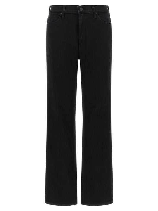 Jean évasé Mother Denim en coton noir