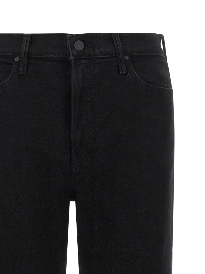 Jean évasé Mother Denim en coton noir