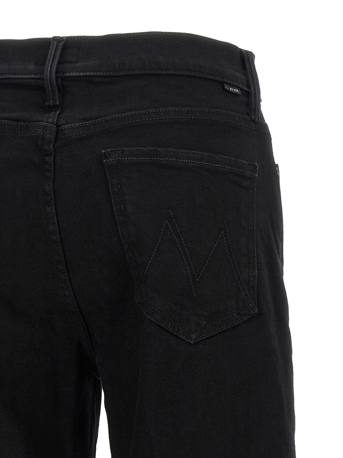 Jean évasé Mother Denim en coton noir